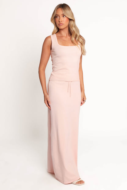 Beatrice Knitted Skirt - Peach