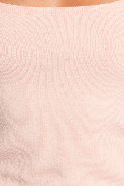 Beatrice Knitted Top - Peach