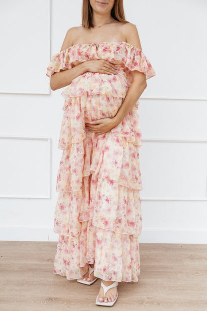 Belle Maxi Dress - Pink Floral