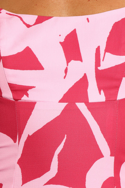 Berenice Mini Dress - Pink Floral