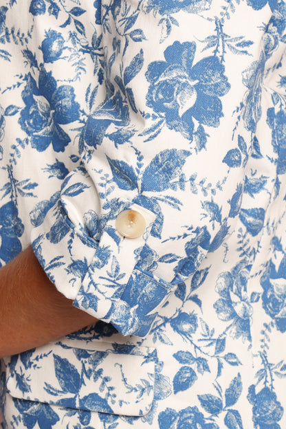 Billie Blazer - White/Blue