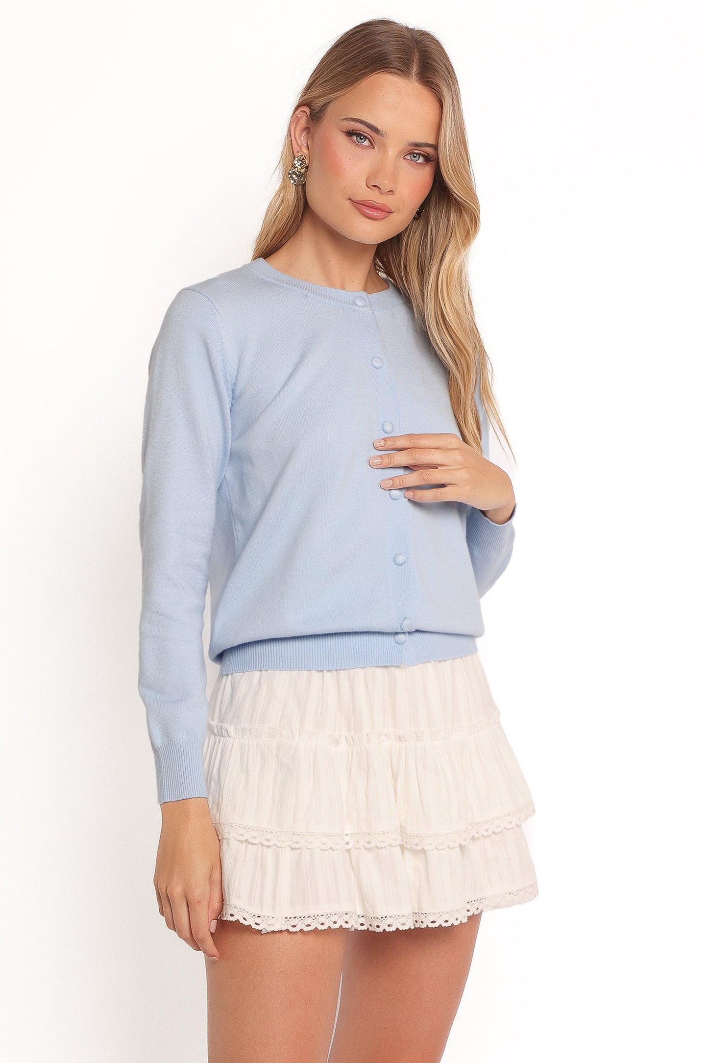 Bliss Cardigan - Pale Blue