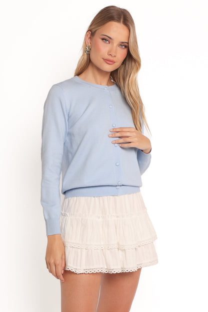 Bliss Cardigan - Pale Blue