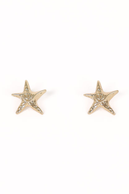 Bliss Starfish Earrings - Gold