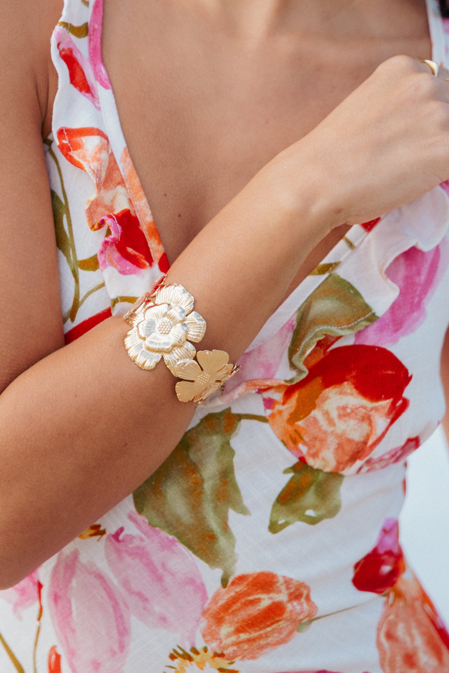 Bloom Cuff Bracelet - Gold
