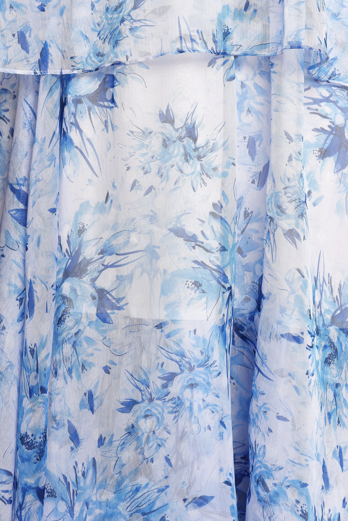 Bloom Strapless Maxi Dress - Blue