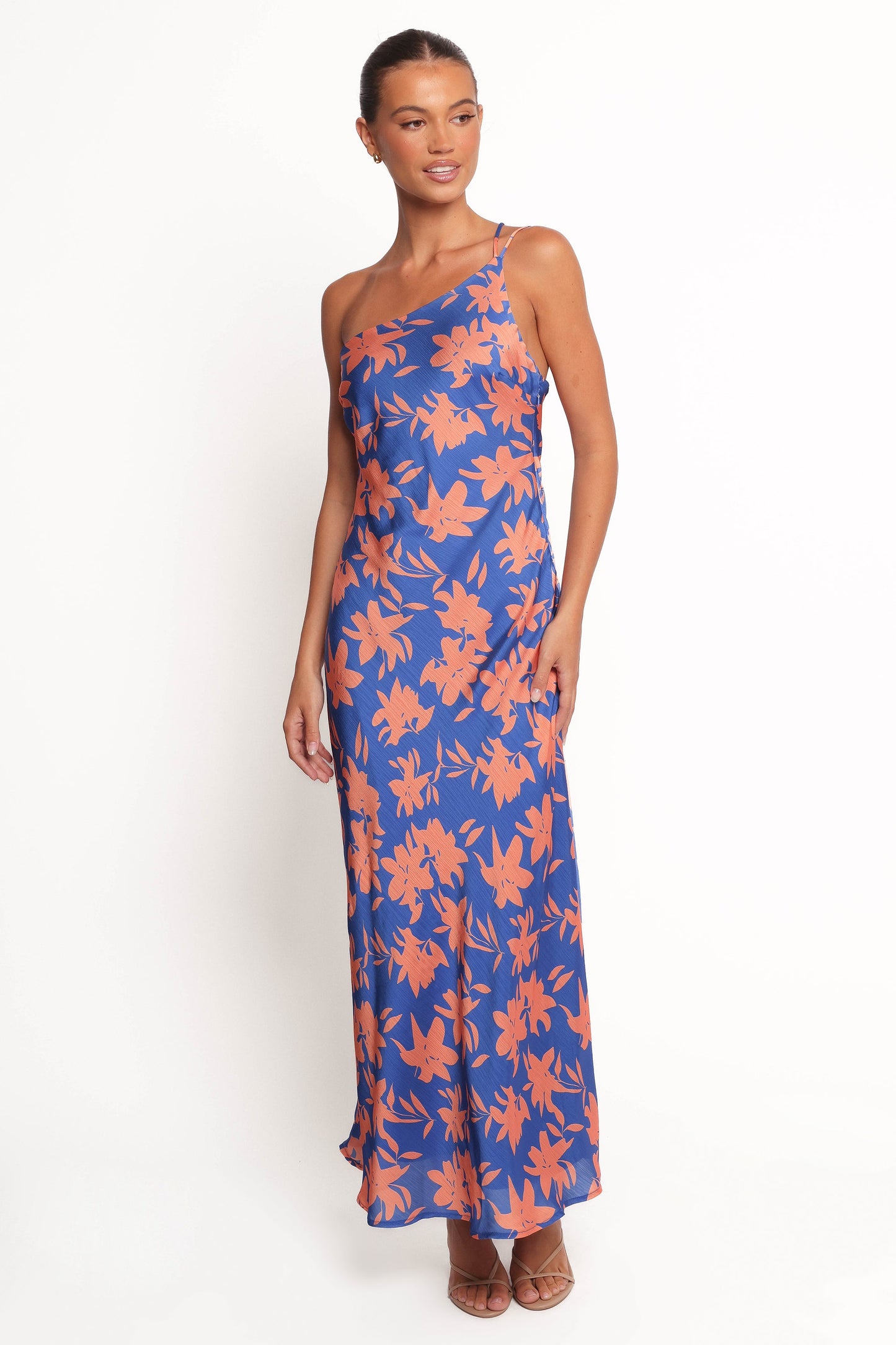 Bottie Maxi Dress - Blue/Orange Floral