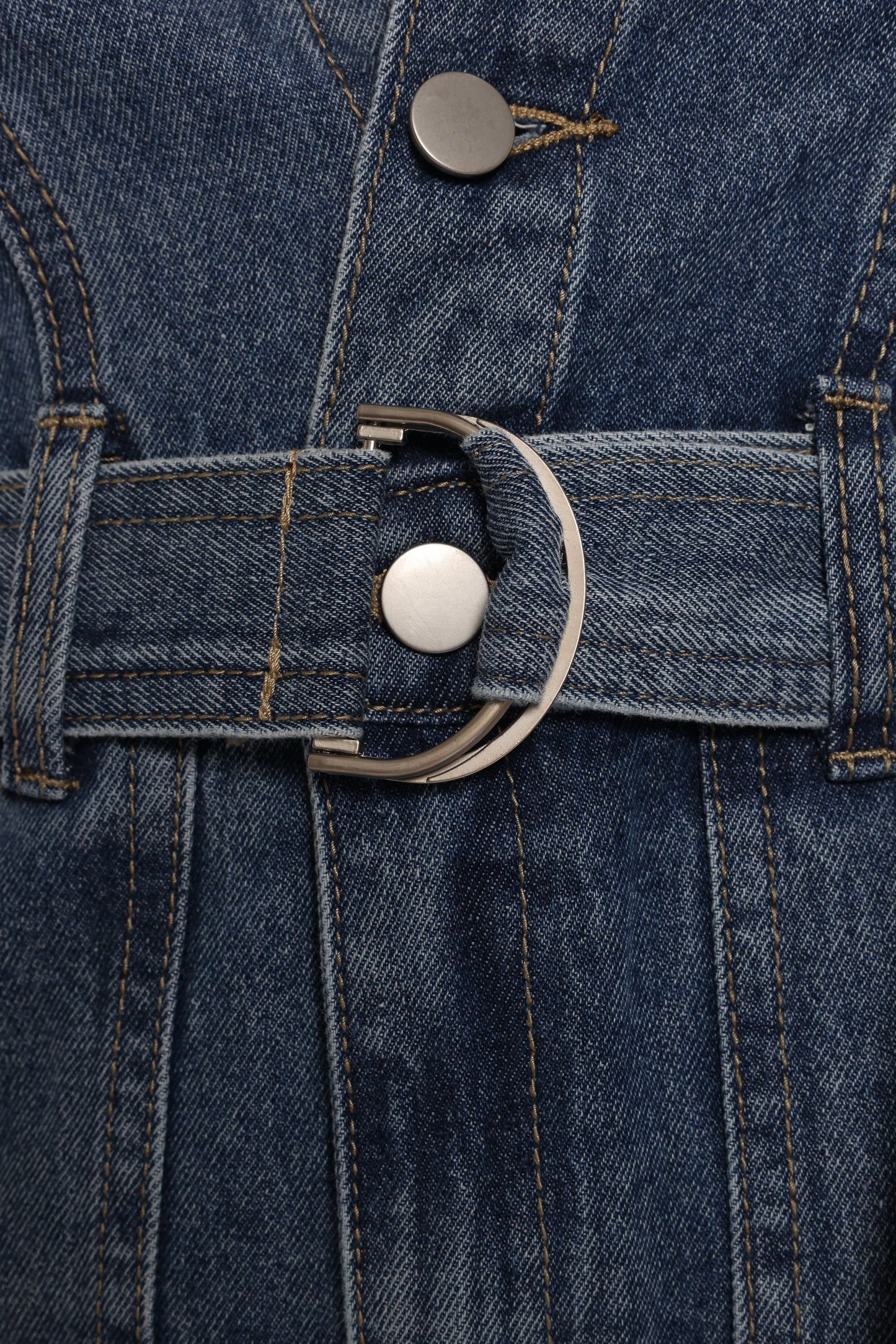 Brady Denim Romper - Blue