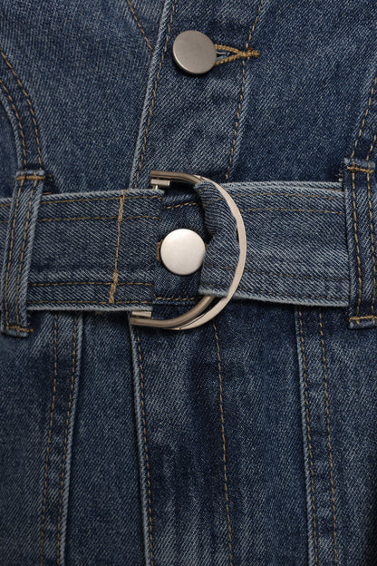 Brady Denim Romper - Blue
