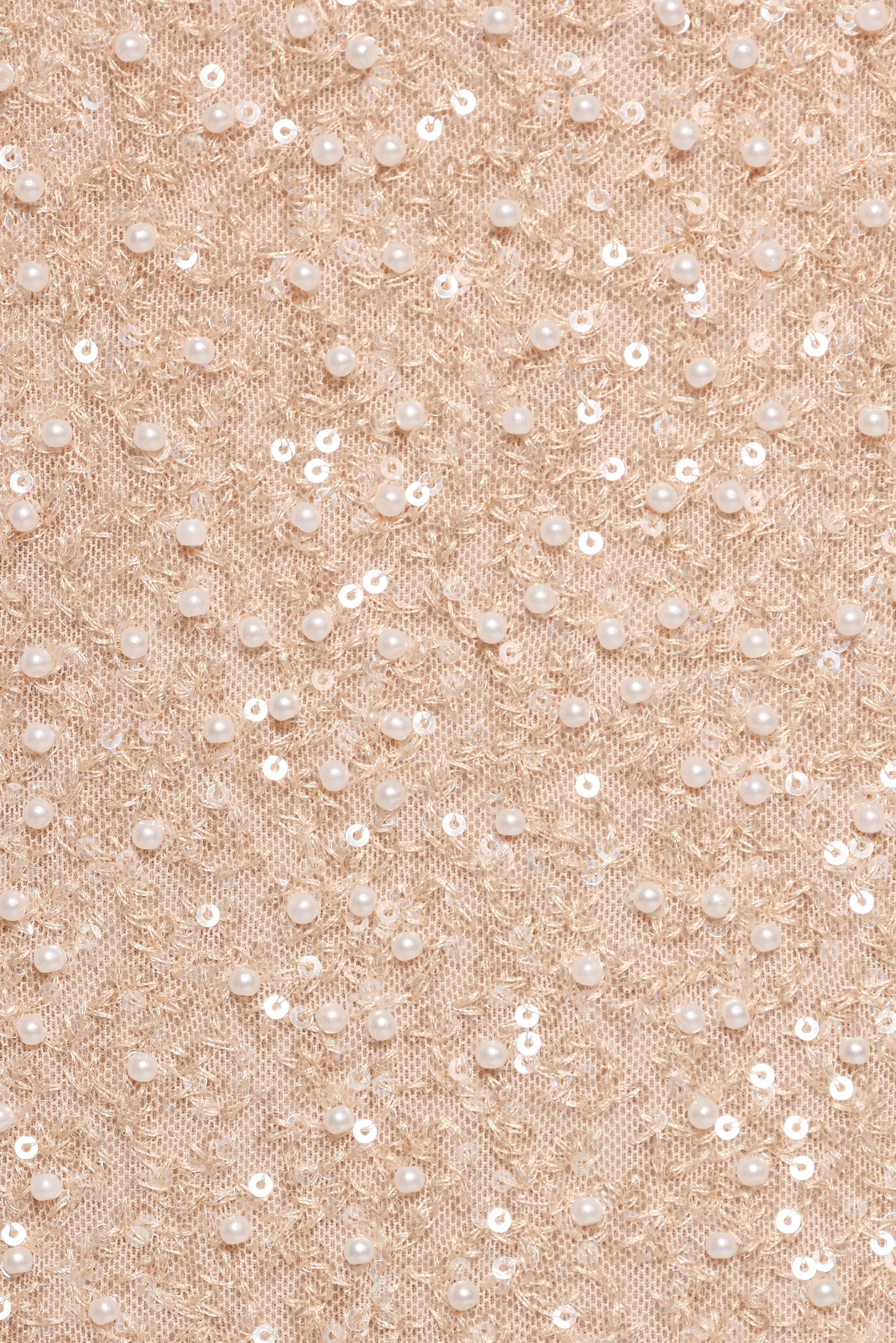 Briellia Sequin Midi Skirt - Champagne