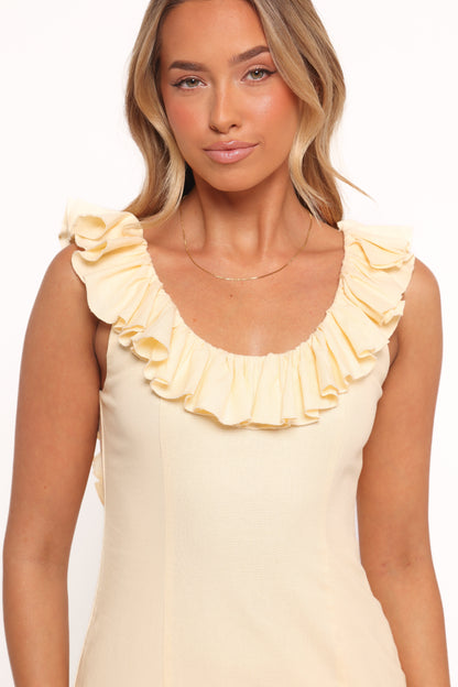 Brienne Maxi Dress - Butter Yellow