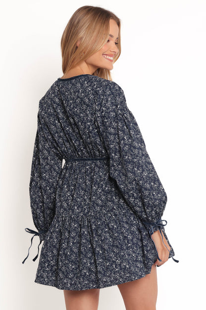 Brooklyn Mini Dress - Blue Floral