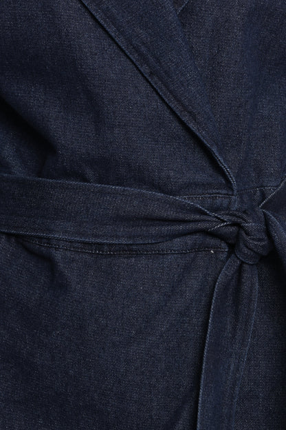 Bruna Denim Romper - Dark Wash