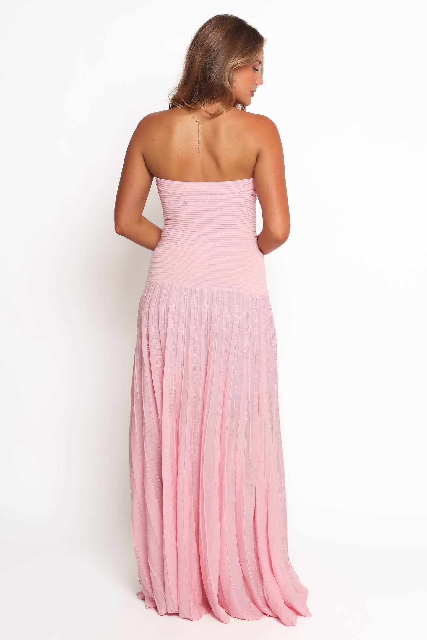 Cadenza Strapless Maxi Dress - Pink