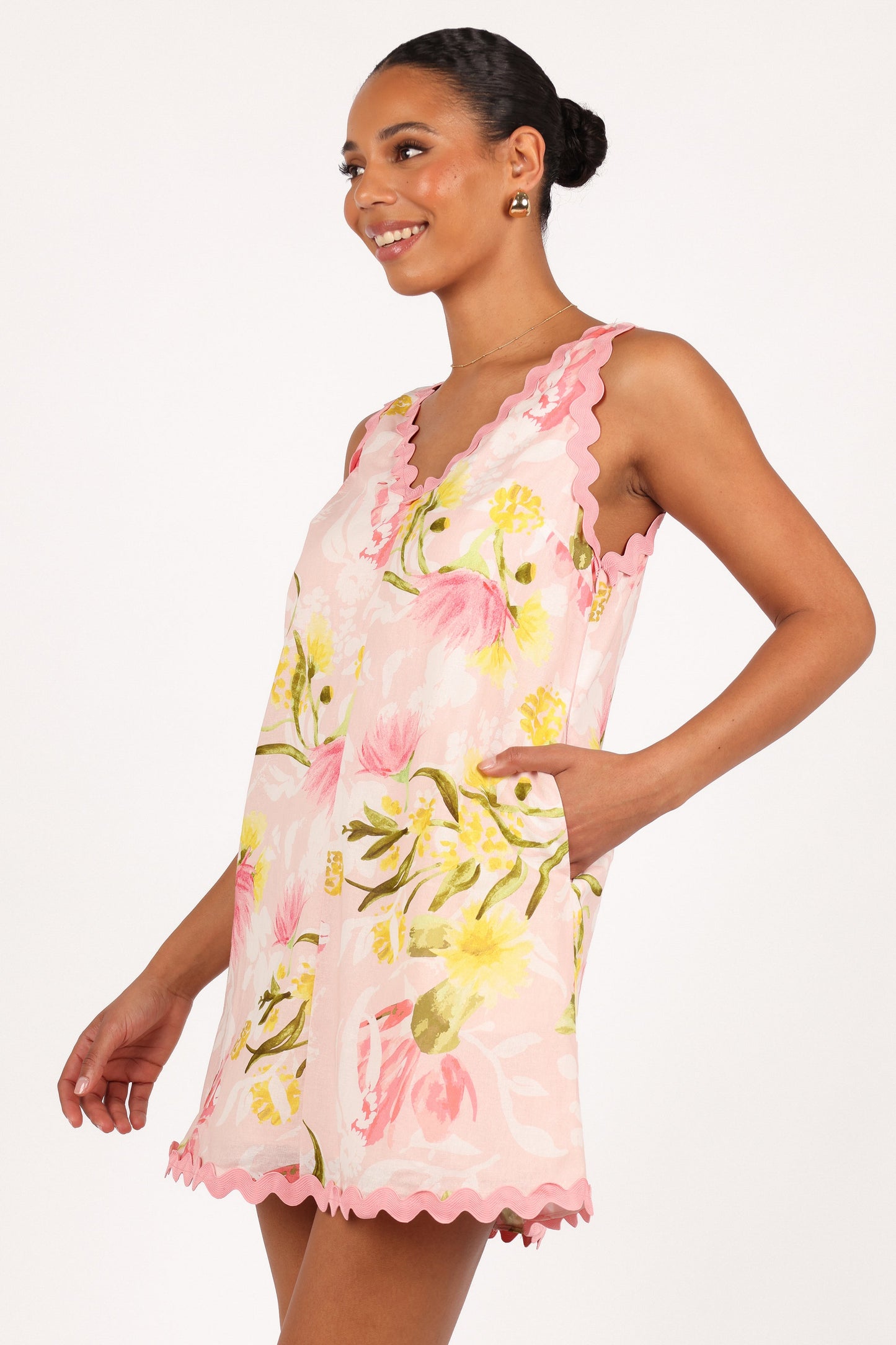 Calliope Mini Dress - Acacia Blossom