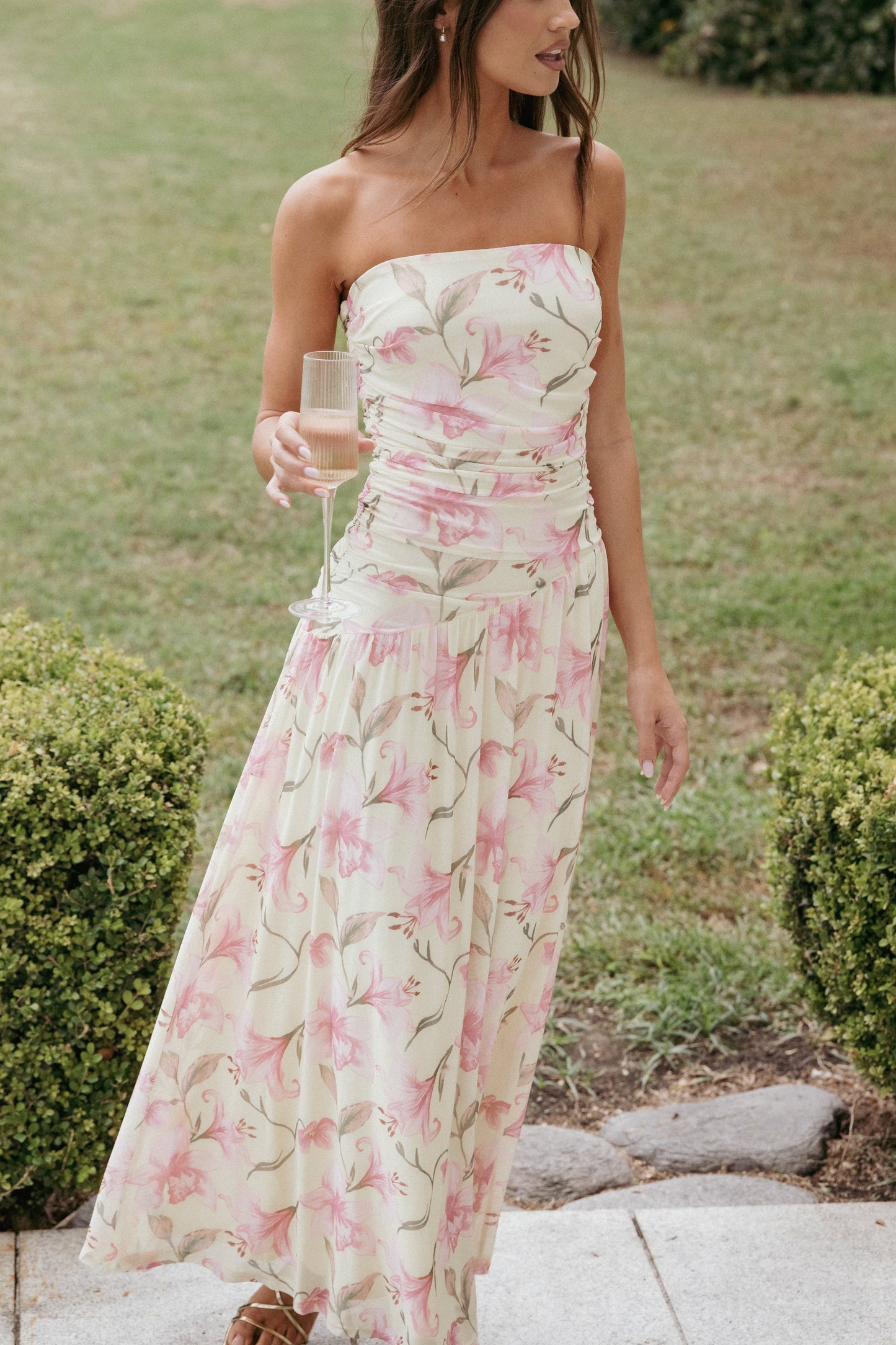 Calypso Maxi Dress - Yellow Floral