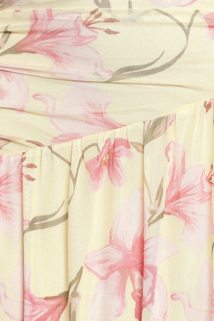 Calypso Maxi Dress - Yellow Floral