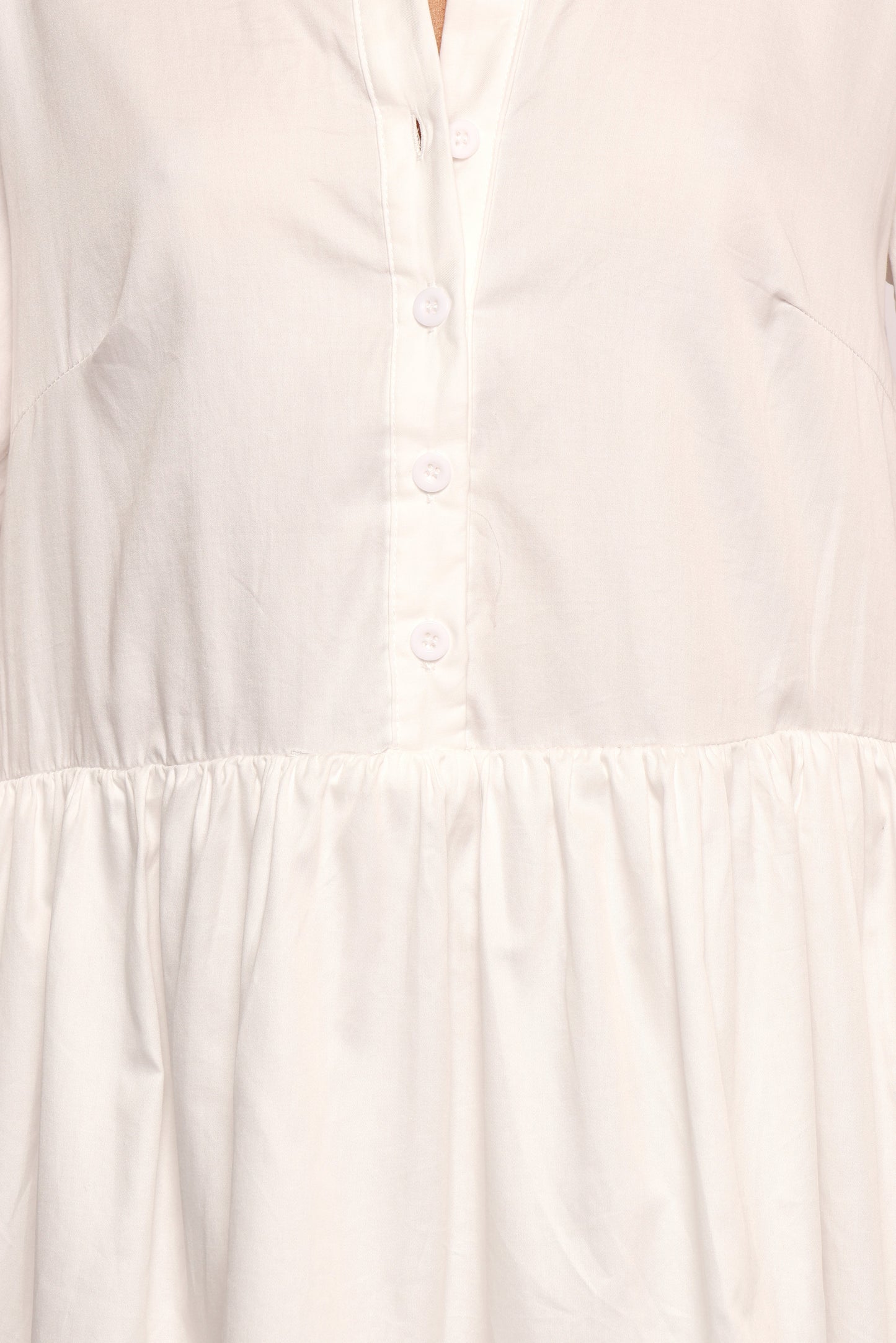 Carlotta Long Sleeve Mini Dress - White