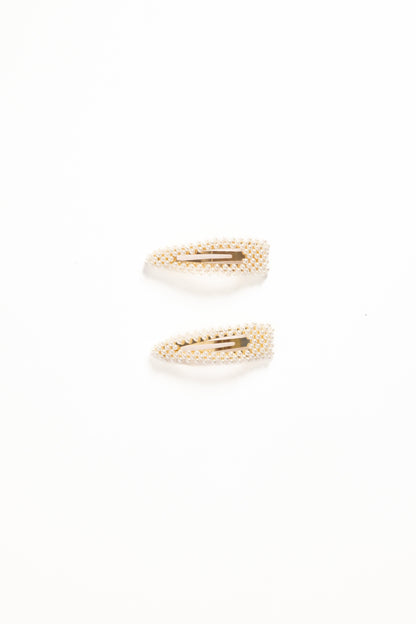 Carmen Hair Clip Set - Pearl