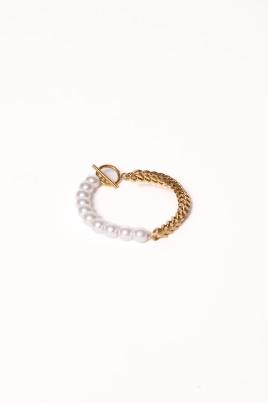 Cascais Bracelet - Gold/Pearl