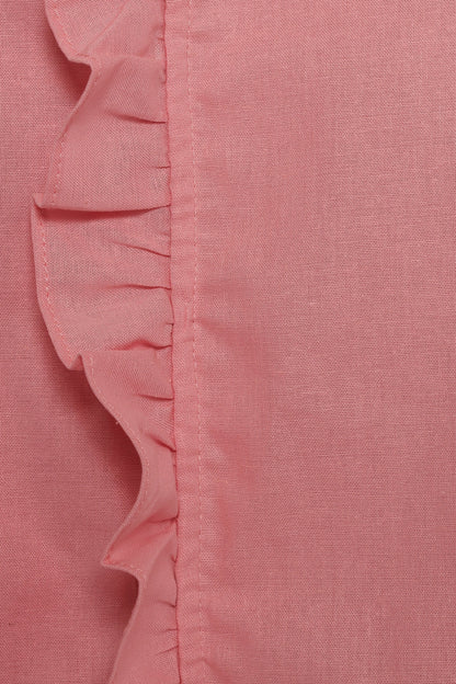 Cassandra Ruffle Mini Dress - Pale Pink