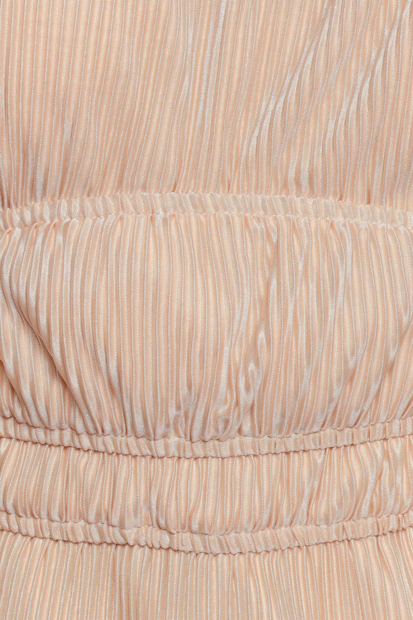 Ceppia Plisse Top - Light Peach