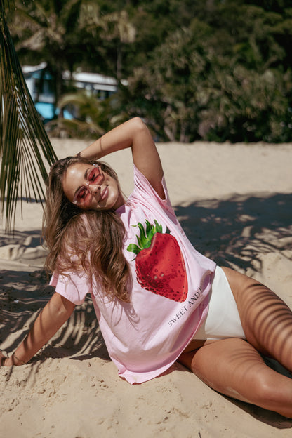 Cerise Tee - Strawberry