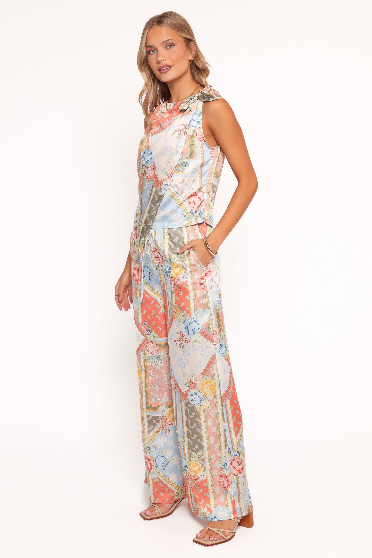 Charly Wide Leg Pant - Bel Air Rose