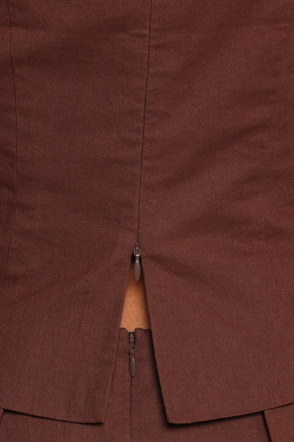 Chiaro Shell Top - Brown