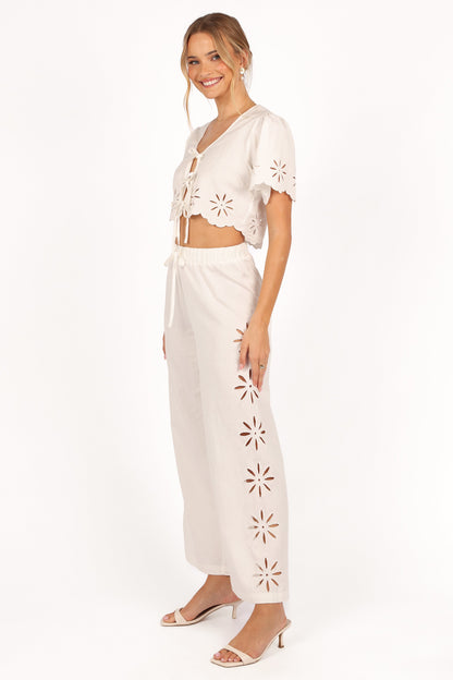 Chloe Two Piece Set - White