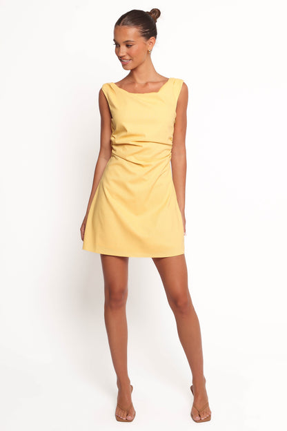 Cielo Mini Dress - Butter Yellow