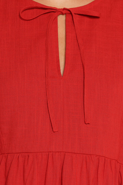 Cinzia Mini Dress - Red