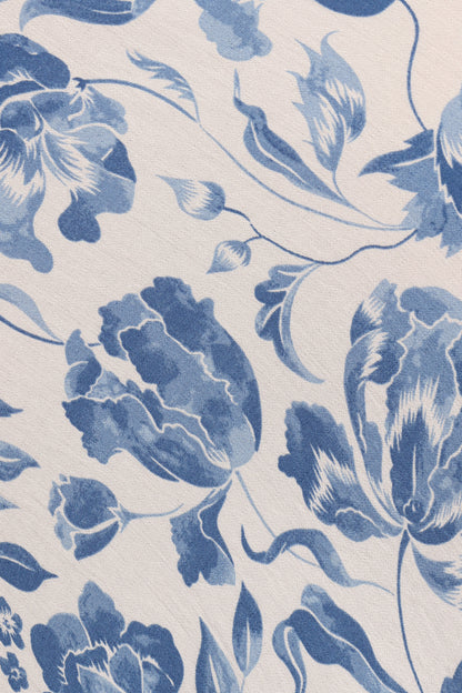 Claud Maxi Skirt - Blue White Floral