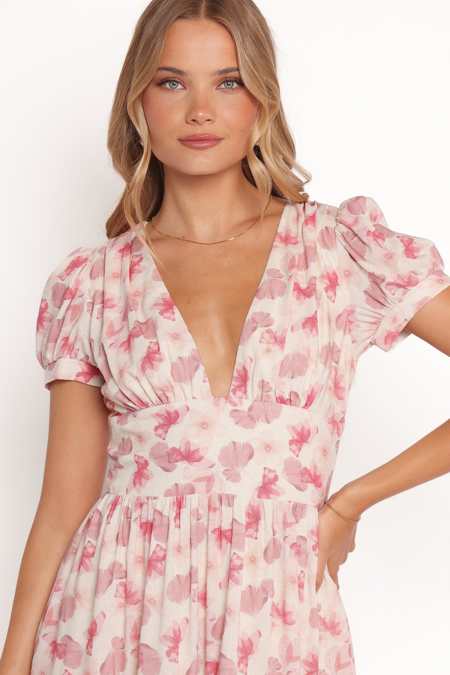 Clementine Mini Dress - Cream Floral