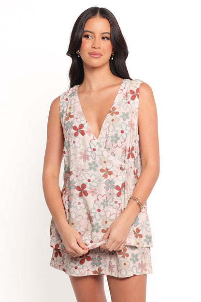 Clemie Wrap Top - Mirabelle Floral