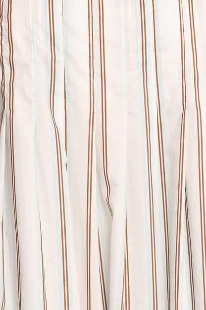 Corfu Midi Dress - Blue Stripe