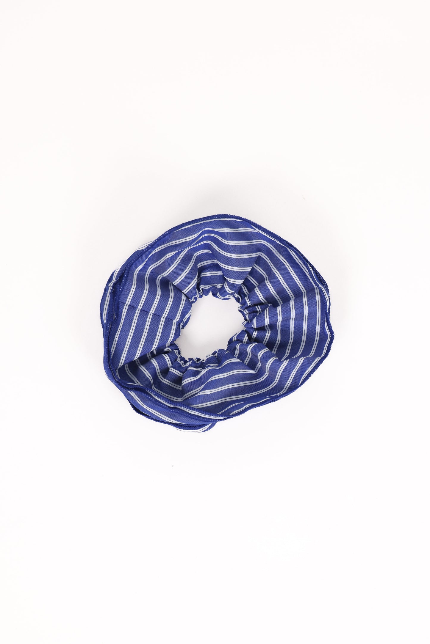 Corina Scrunchie - Blue Stripe
