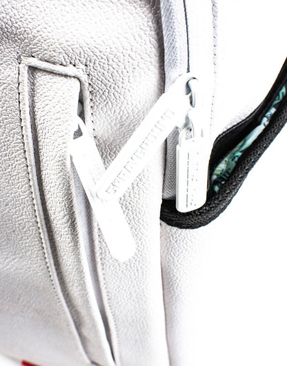 THE SPRAYGROUND DIY WHITE BACKPACK (VEGAN LEATHER & INNER MONEY LINING) & MARKERS INCLUDED