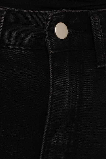 Dana Denim Midi Skirt - Black Wash