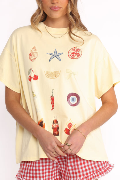 Daphne Short Set - Yellow Red Gingham