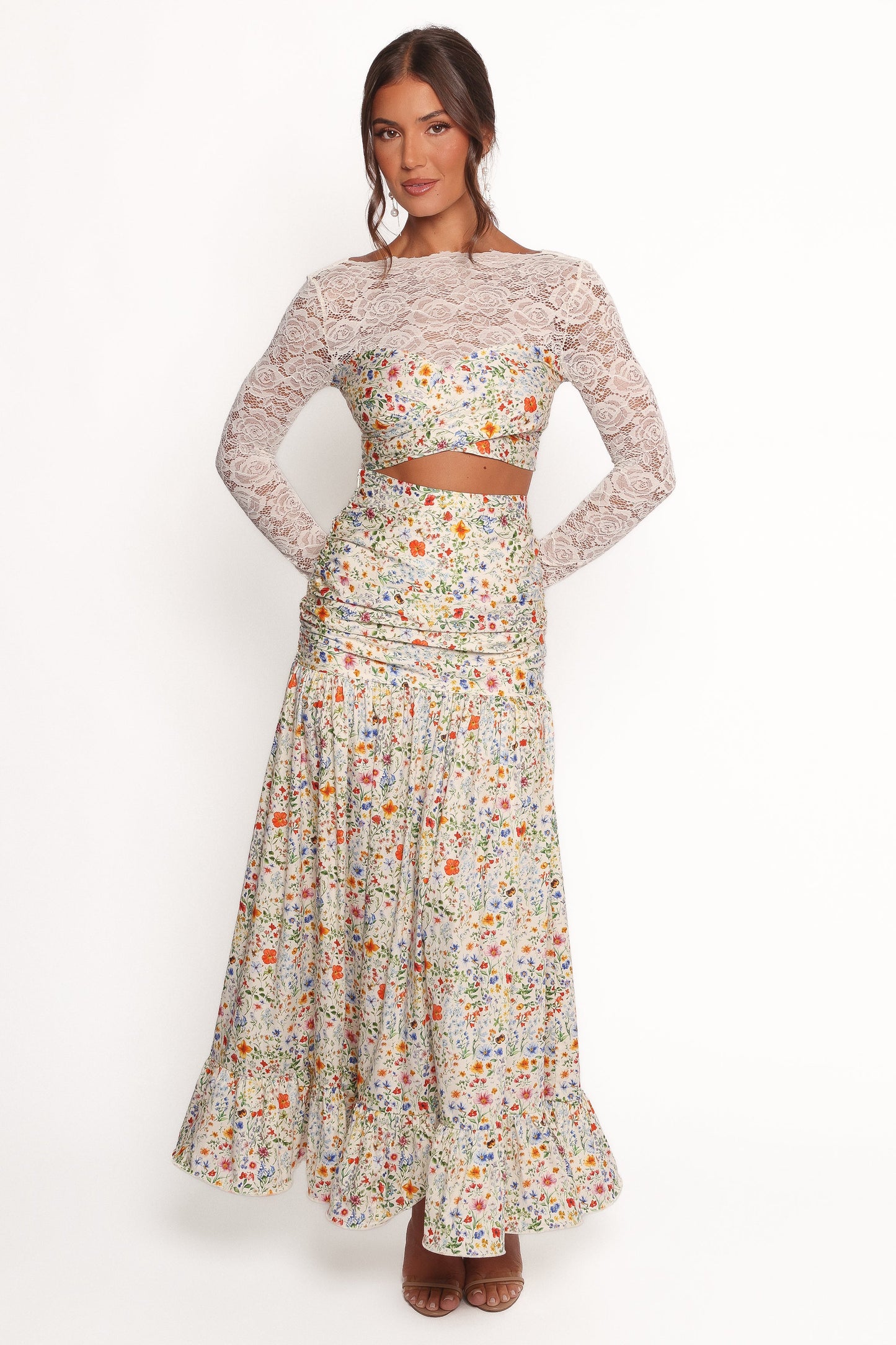 Dara Maxi Skirt - Garden Floral