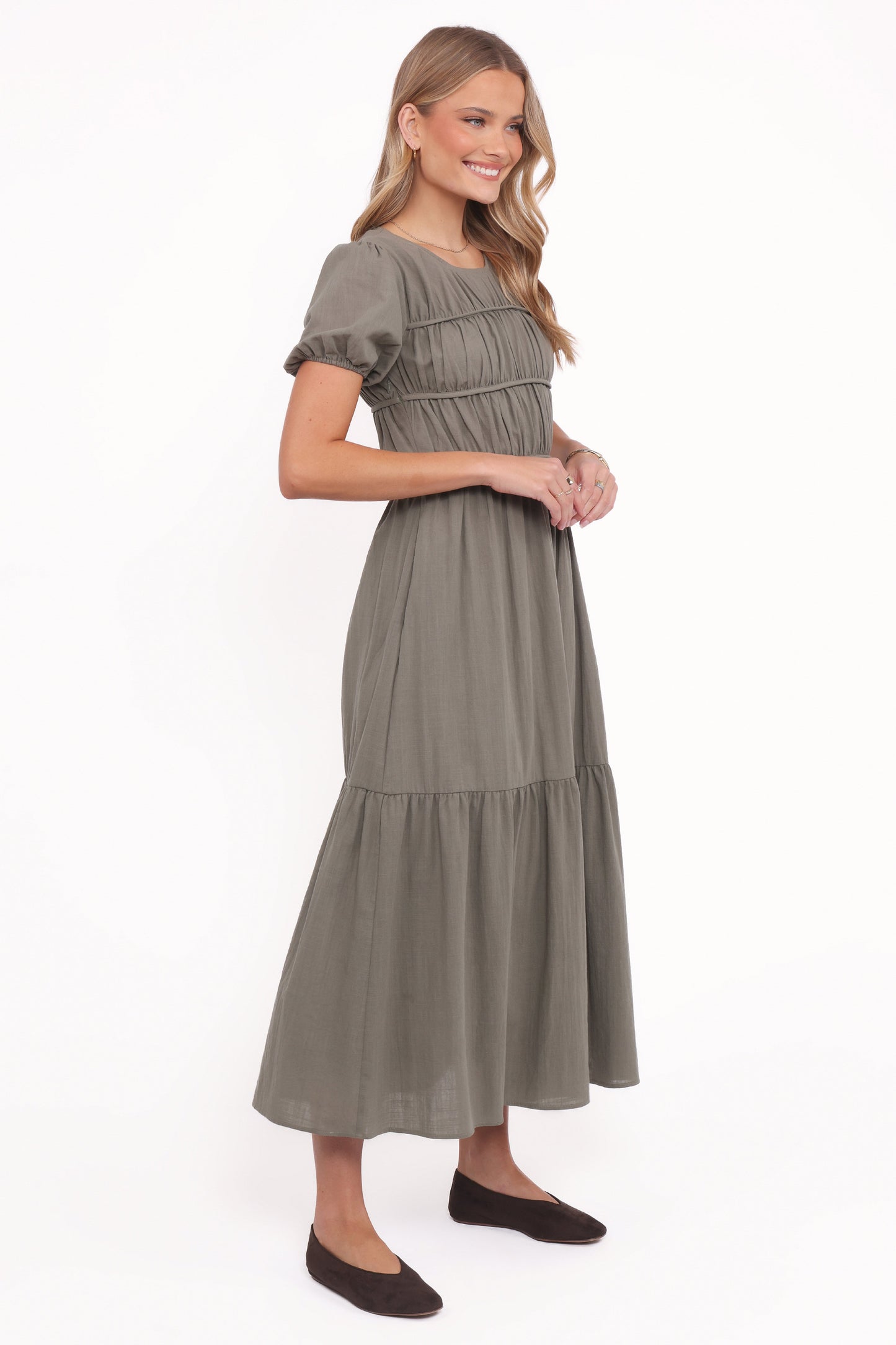 Deloria Maxi Dress - Olive