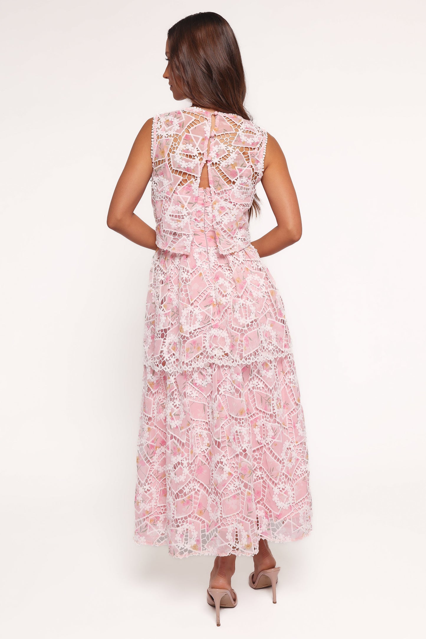 Eleanora Midi Dress - Pink Floral