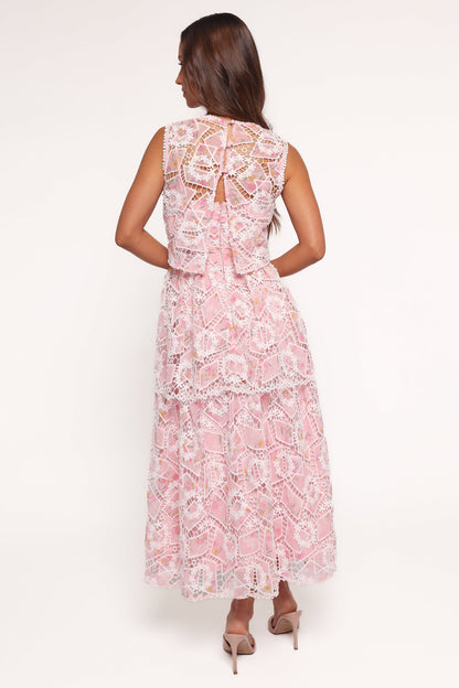 Eleanora Midi Dress - Pink Floral