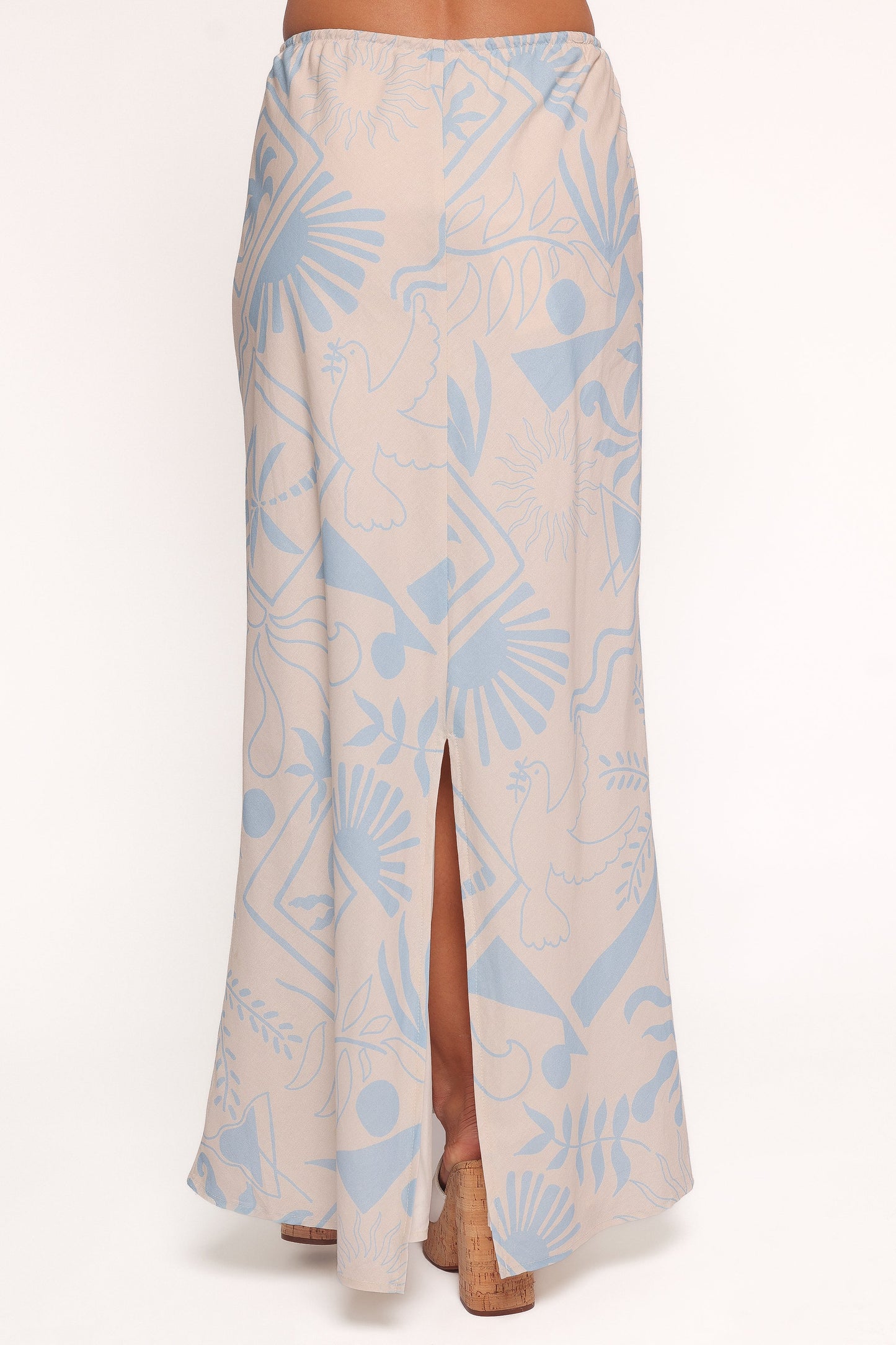 Elena Maxi Skirt - Blue Soleil