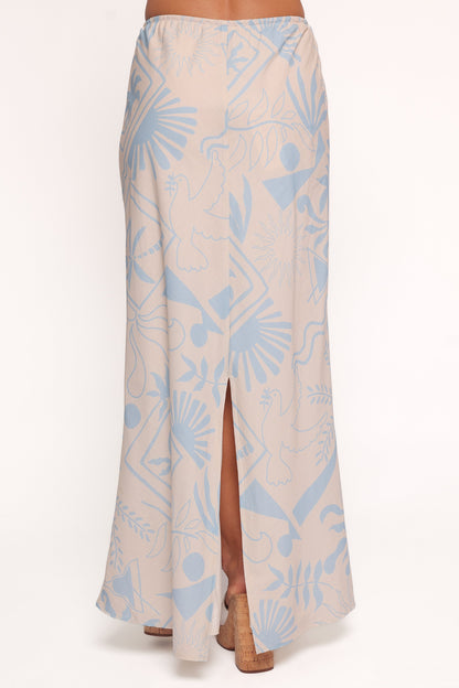 Elena Maxi Skirt - Blue Soleil
