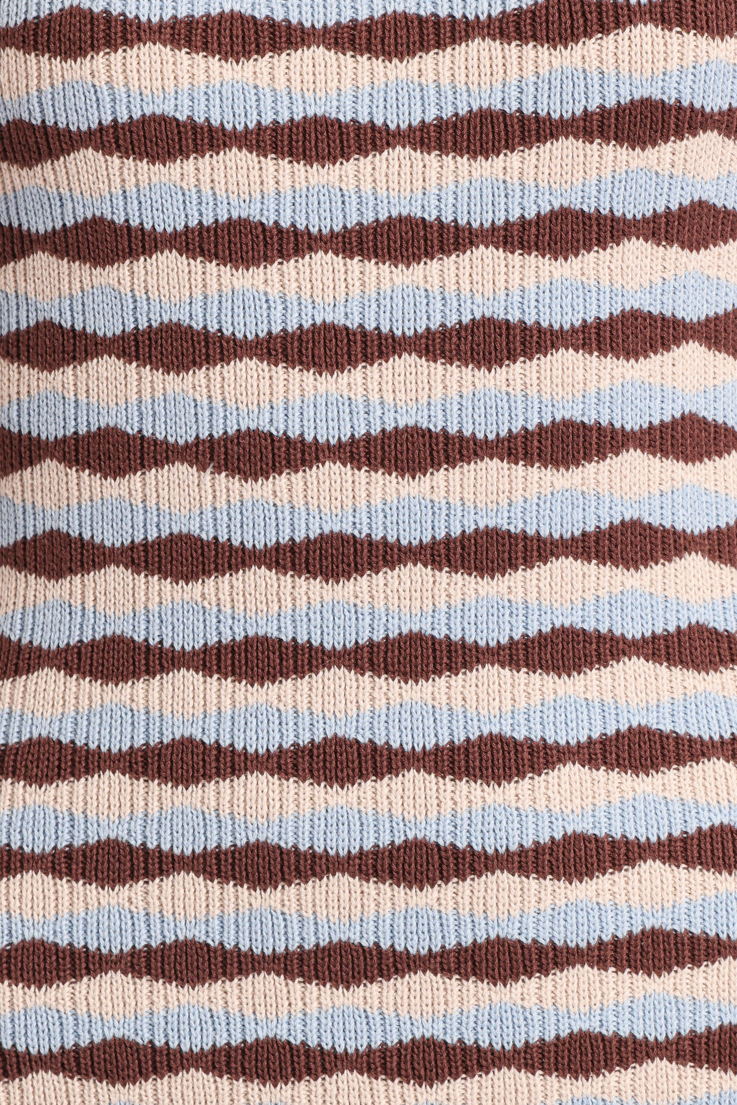 Elfrida Knit Mini Dress - Blue/Brown