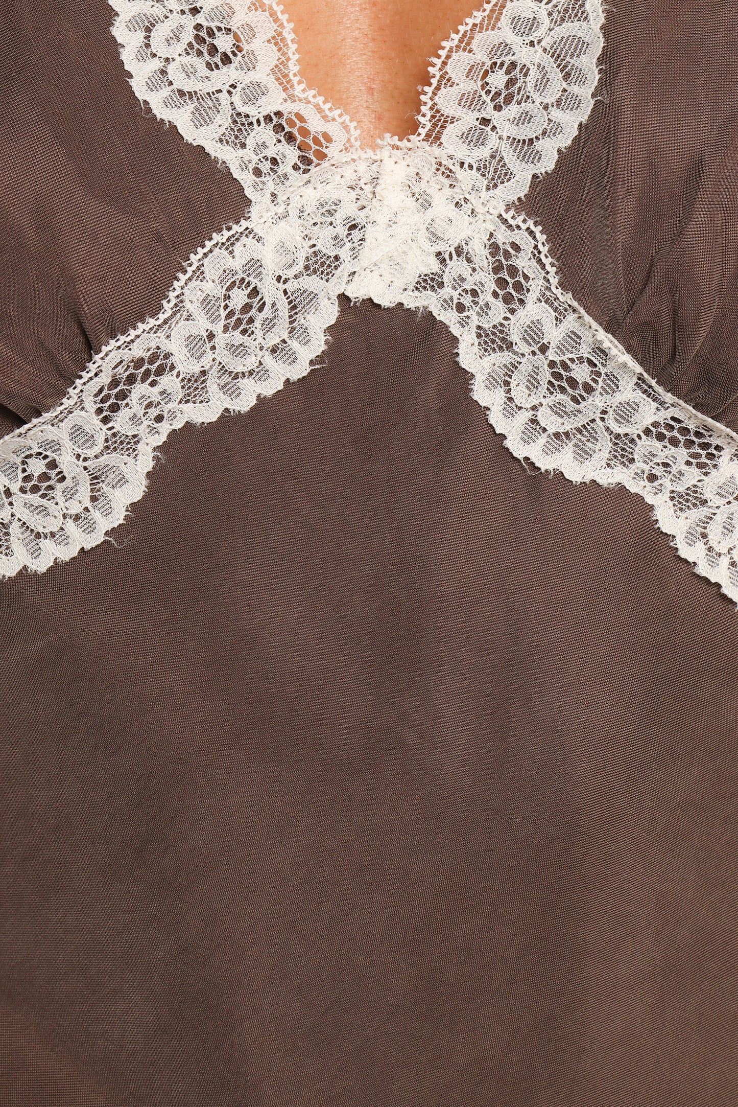 Elianna Top - Brown White