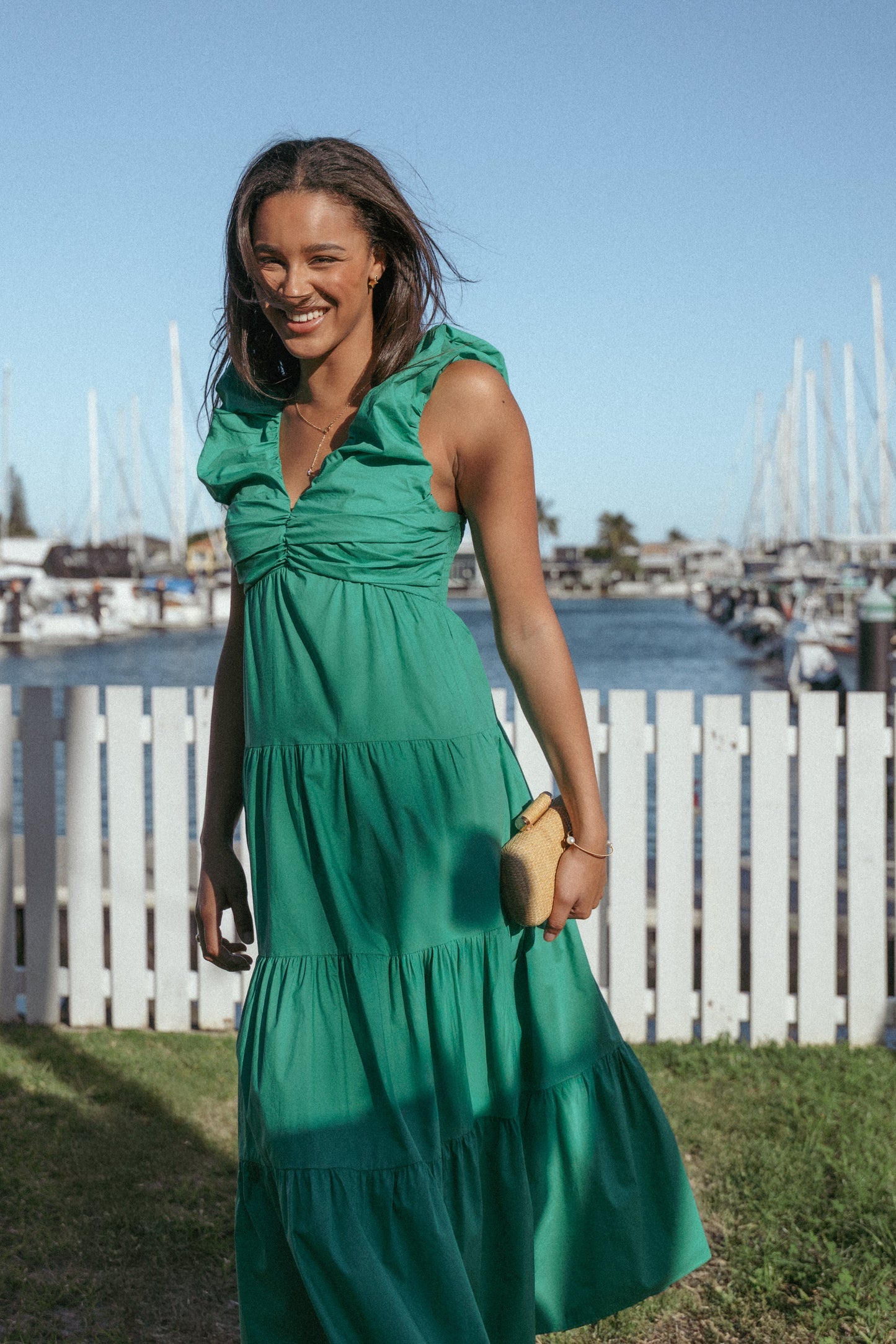 Elina Maxi Dress - Green