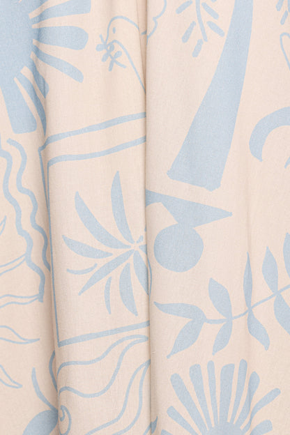 Elira Mini Dress - Blue Soleil